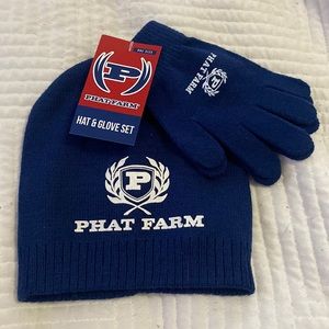 💛2/$10 Phat Farm boys hat & glove set